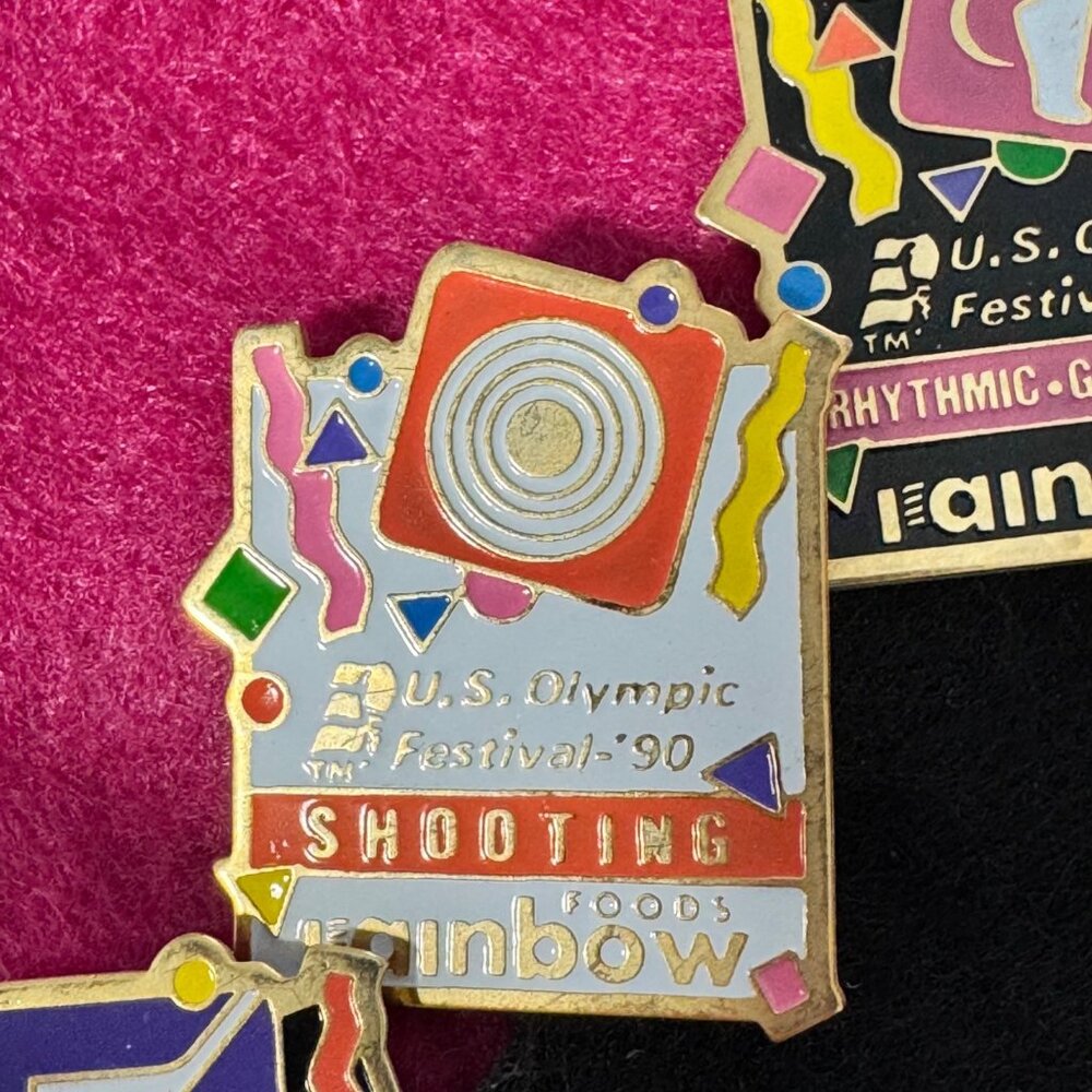 1990 U.S. Olympic Festival Rainbow Foods Hat Pins 62 PC Collectible Minnesota - Picture 14 of 16